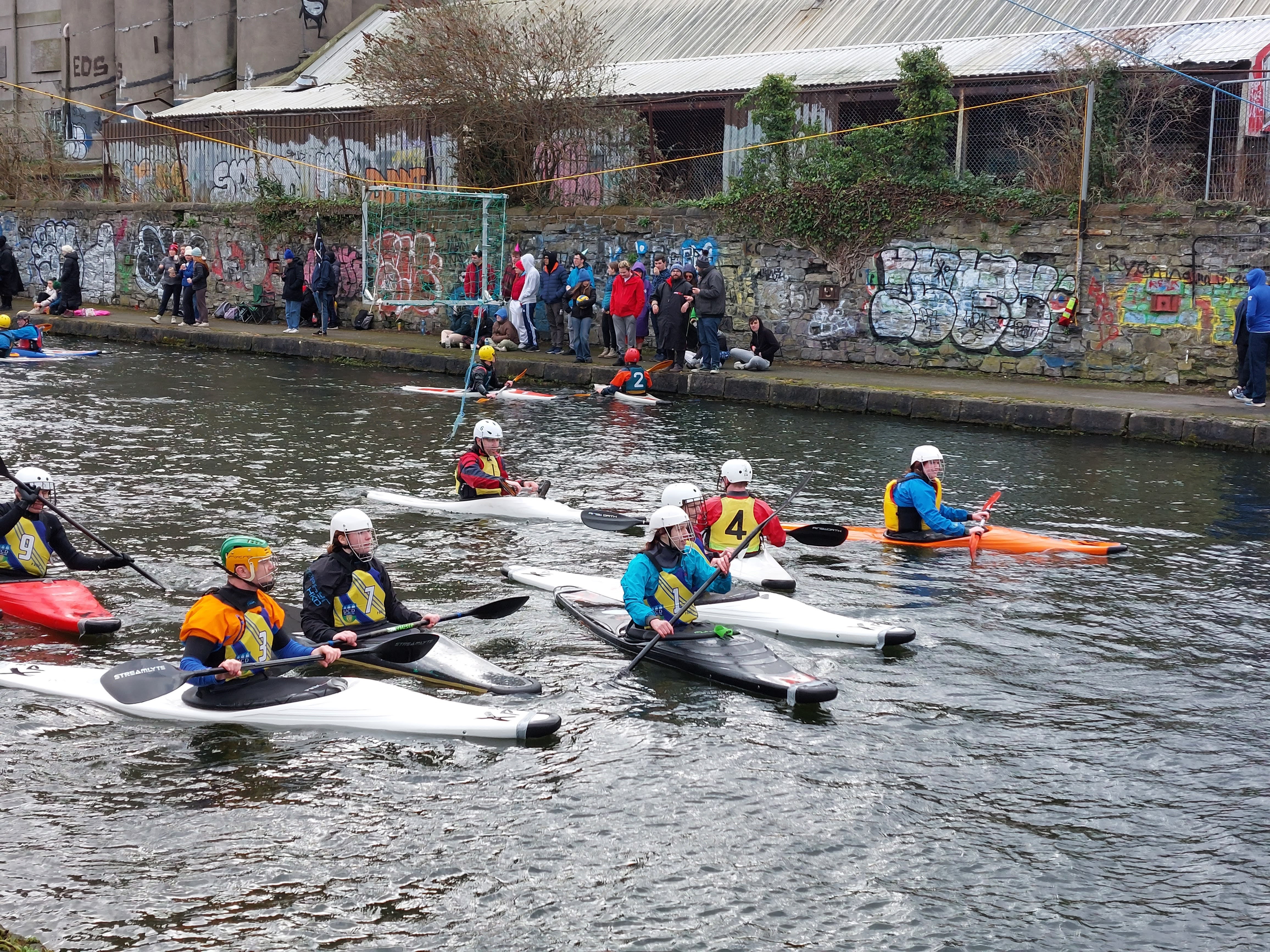 Canoe Club members on the water